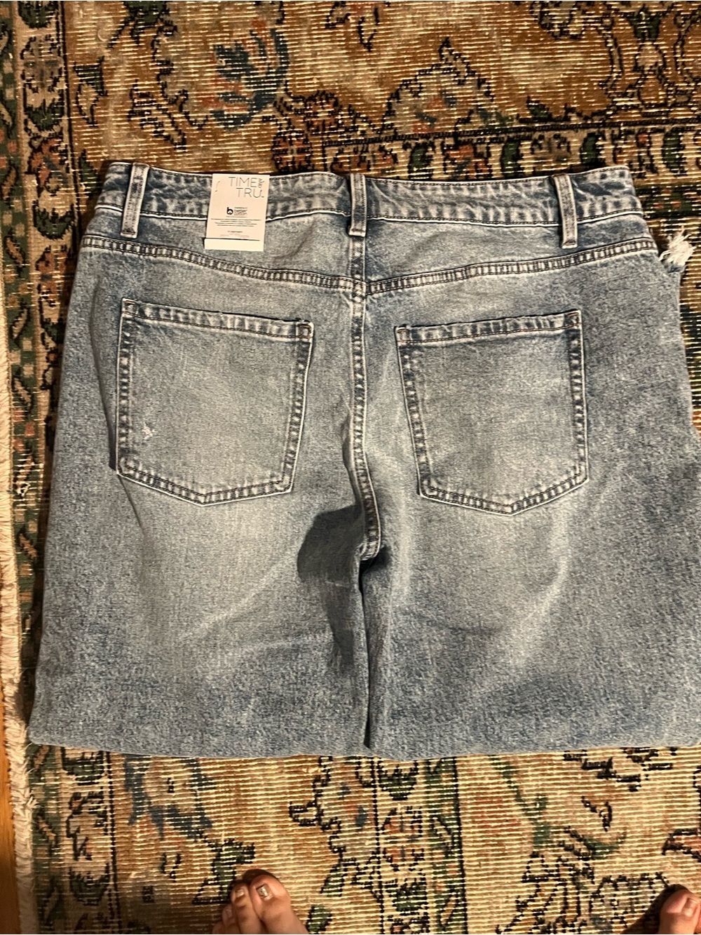 High-Rise Light Wash Women’s Jeans - Casual Straight Leg - Picture 2 of 4